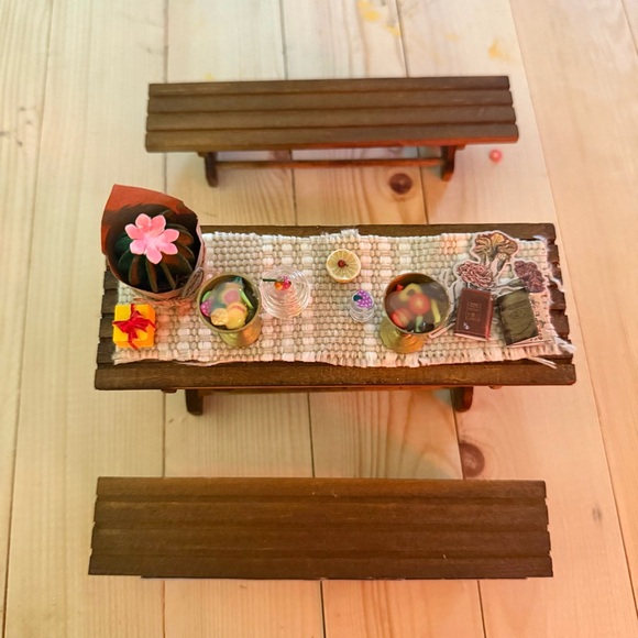 Miniature Patio Dollhouse Furniture Accessories Set - Picture 1 of 9